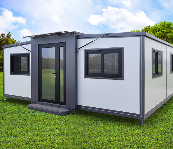 20ft Grey & White Expandable Container Home