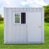 8ft Mini Container Shed back