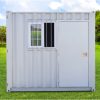 9ft Mini Container Shed back