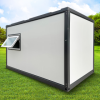 13ft Grey & White Portable Container Shed